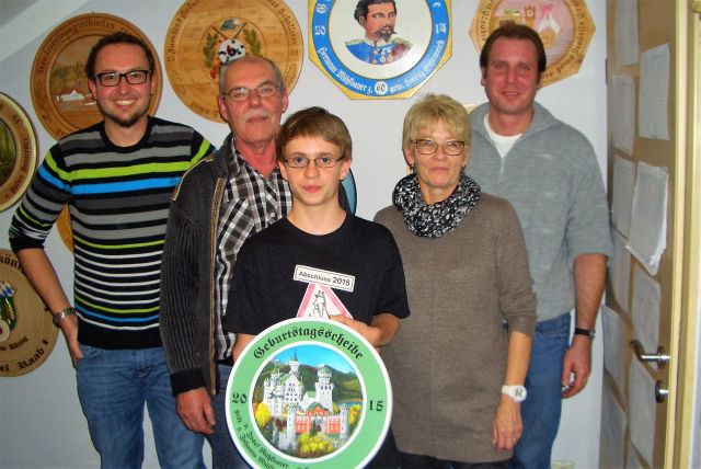 Geburtstagsscheibe Mühlbauer